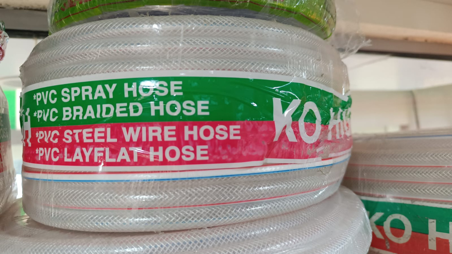 25 mm x 50mtr KO-HIGH braided hose clear