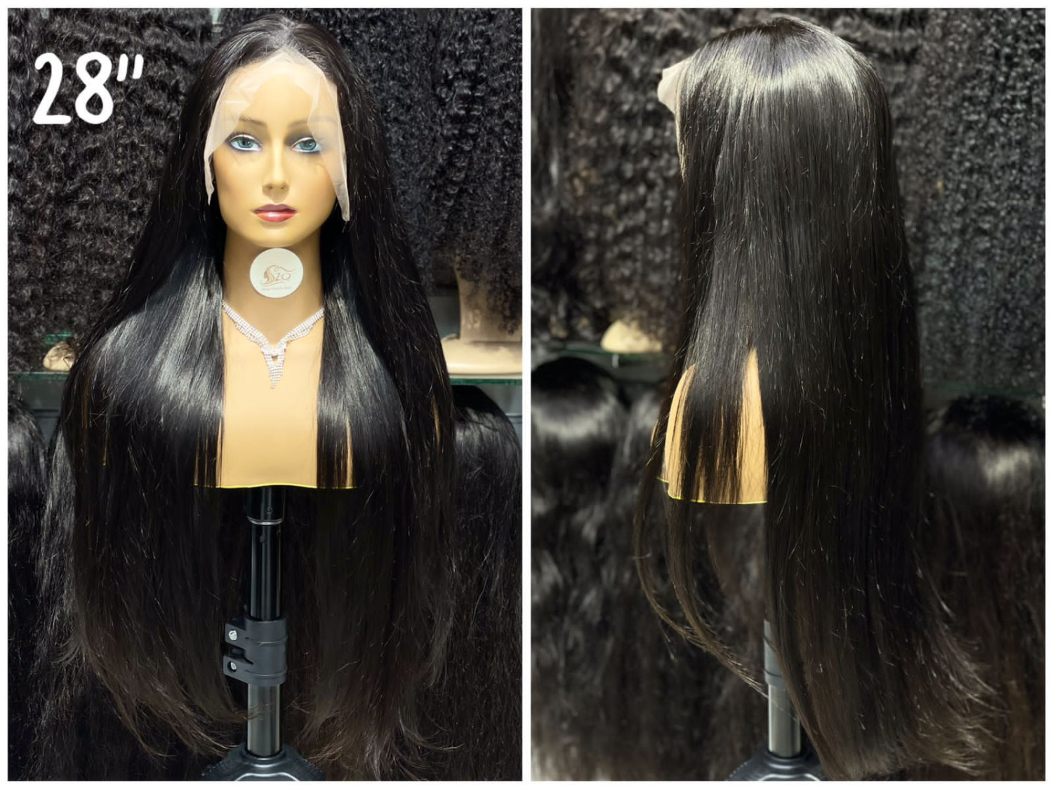 20" Ladies Straight Lace Wigs