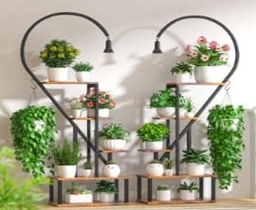 Plant stand black finish for home decoration